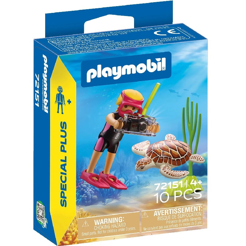 playmobil 72151 - Buceadora con tortuga