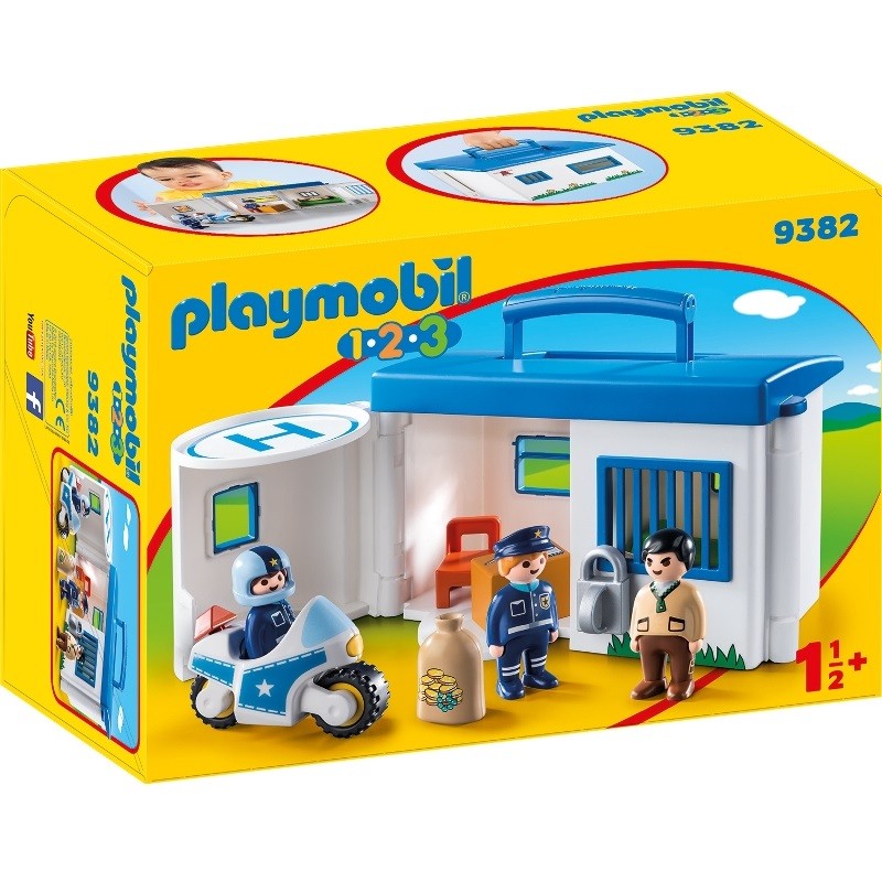 playmobil 9382 - 1.2.3 Comisaría Policía Maletín
