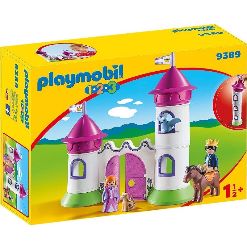 playmobil 9389 - 1.2.3 Castillo con torre apilable