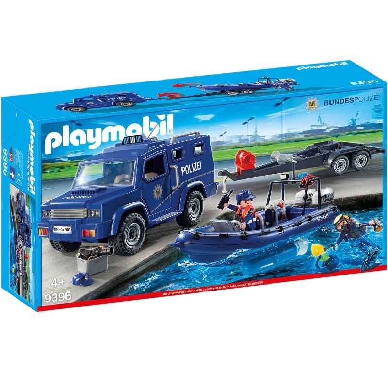 playmobil 9396 - Policia federal Camion con lancha rapida