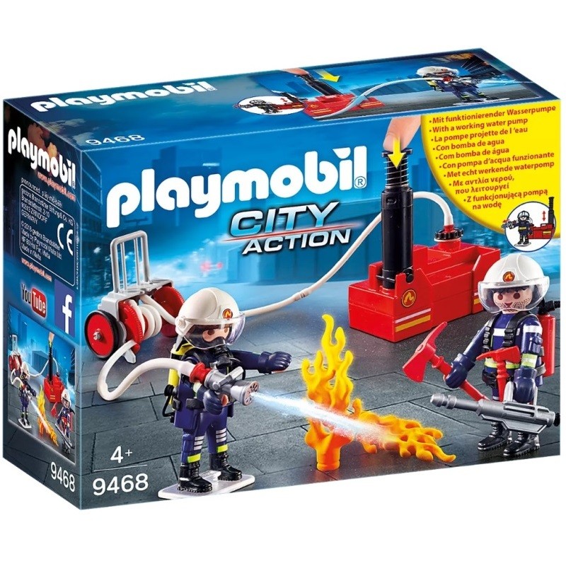 playmobil 9468 - Bomberos con bomba de agua