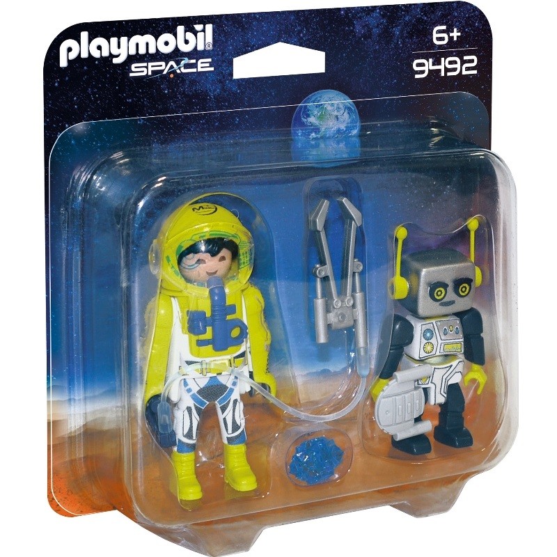 playmobil 9492 - Duo Pack Astronauta y Robot