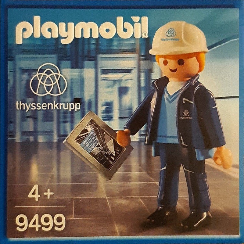 Tibio limpiar Moral Playmobil 9499 Trabajador Thyssenkrupp