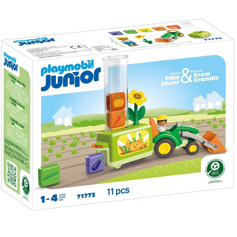 playmobil 71773 - JUNIOR Tractor con sembradora de carga Playmobil