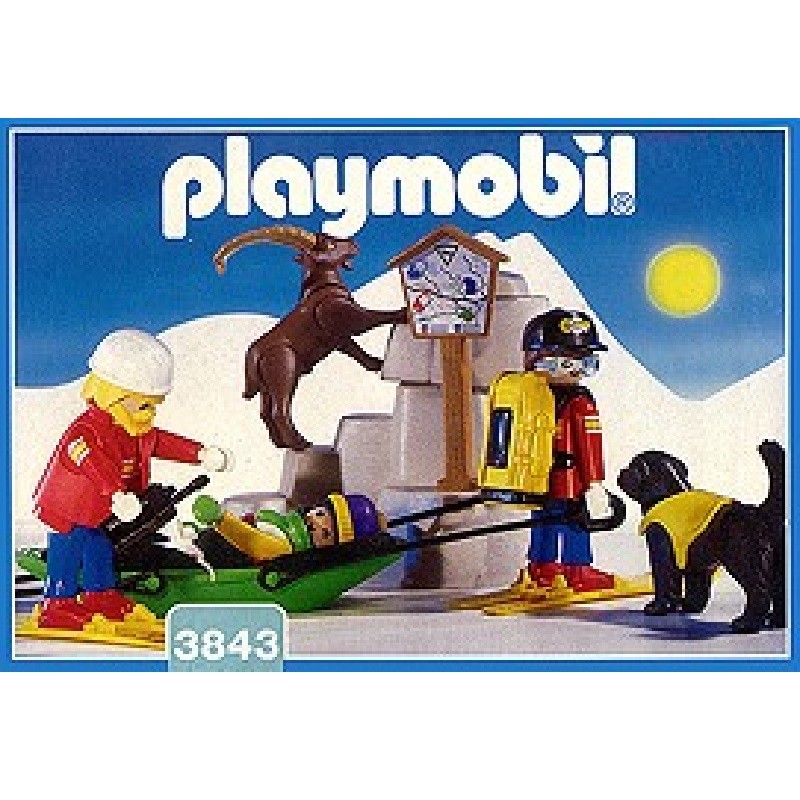 playmobil 3843 - Patrulla de esqui rescate montaña