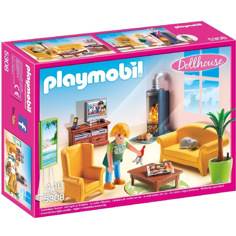 playmobil 5308 - Sala de Estar con Fuego