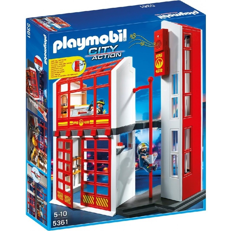 playmobil 5361 - Estación de Bomberos con Alarma