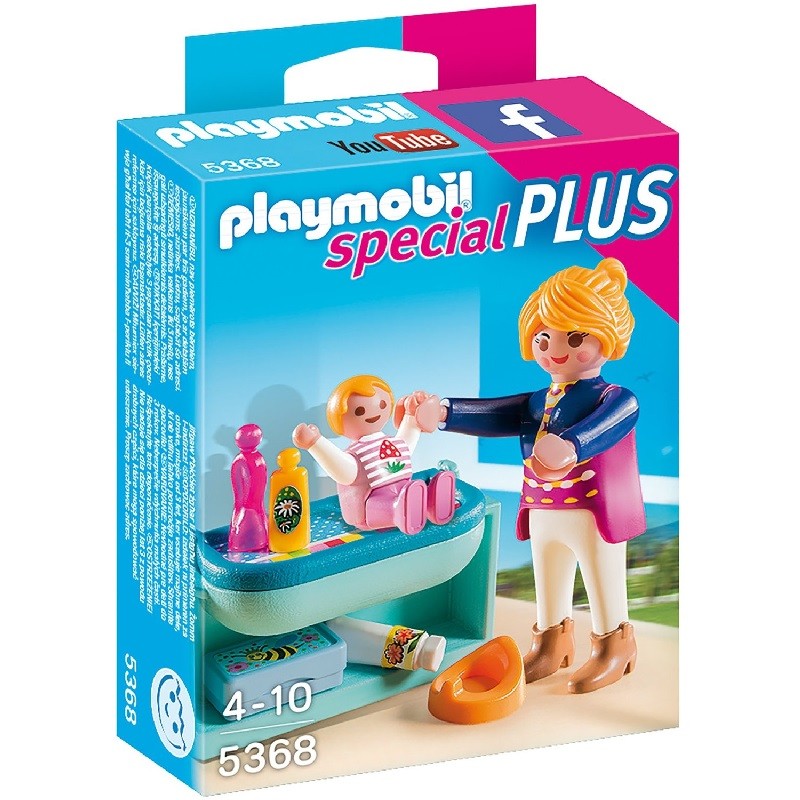 playmobil 5368 - Mamá y niño con cambiador