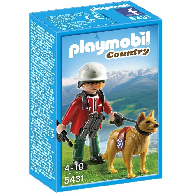playmobil 5431 - Rescatador de Montaña con Perro