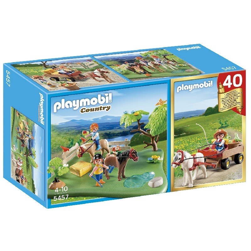 playmobil 5457 - Compact Set 40 Aniversario Prado Poni y carreta Poni