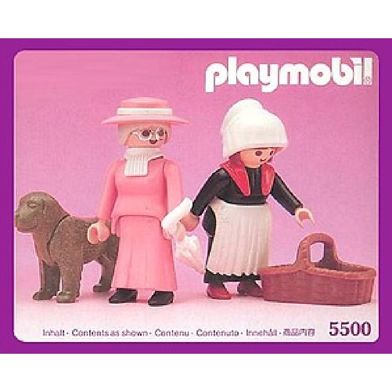 playmobil 5500 - Señora, criada y perro