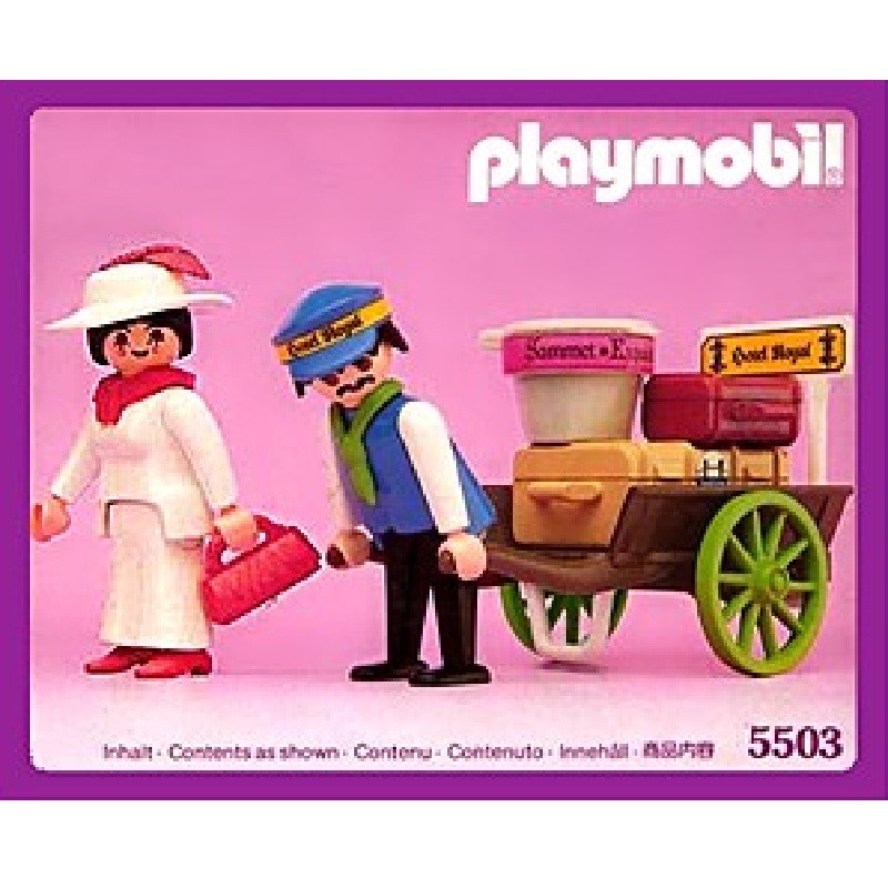playmobil 5503 - Dama y mozo de carga con equipaje