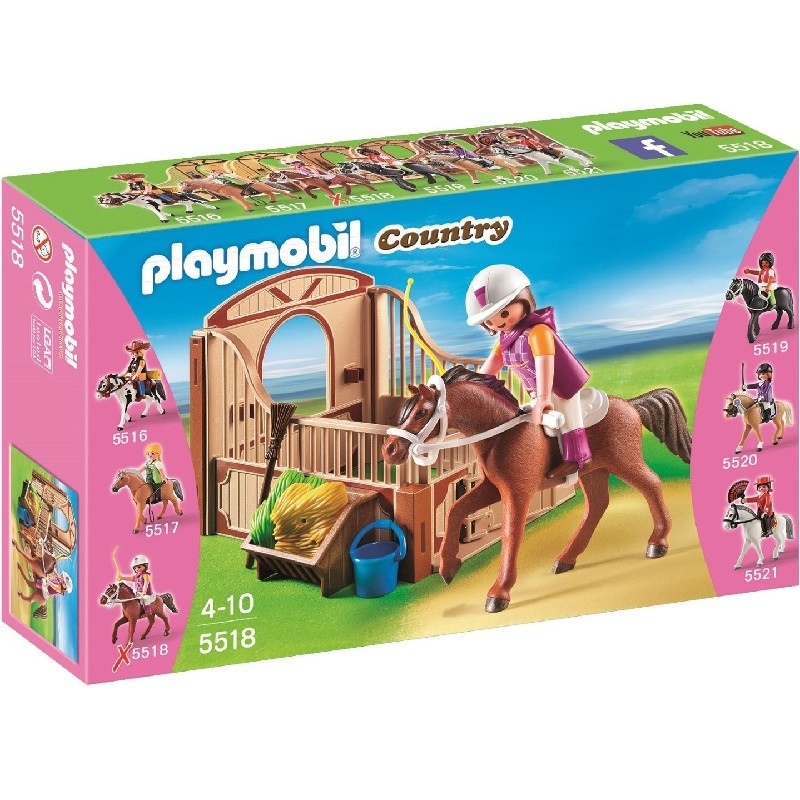 playmobil 5518 - Caballo de Paseo con Establo