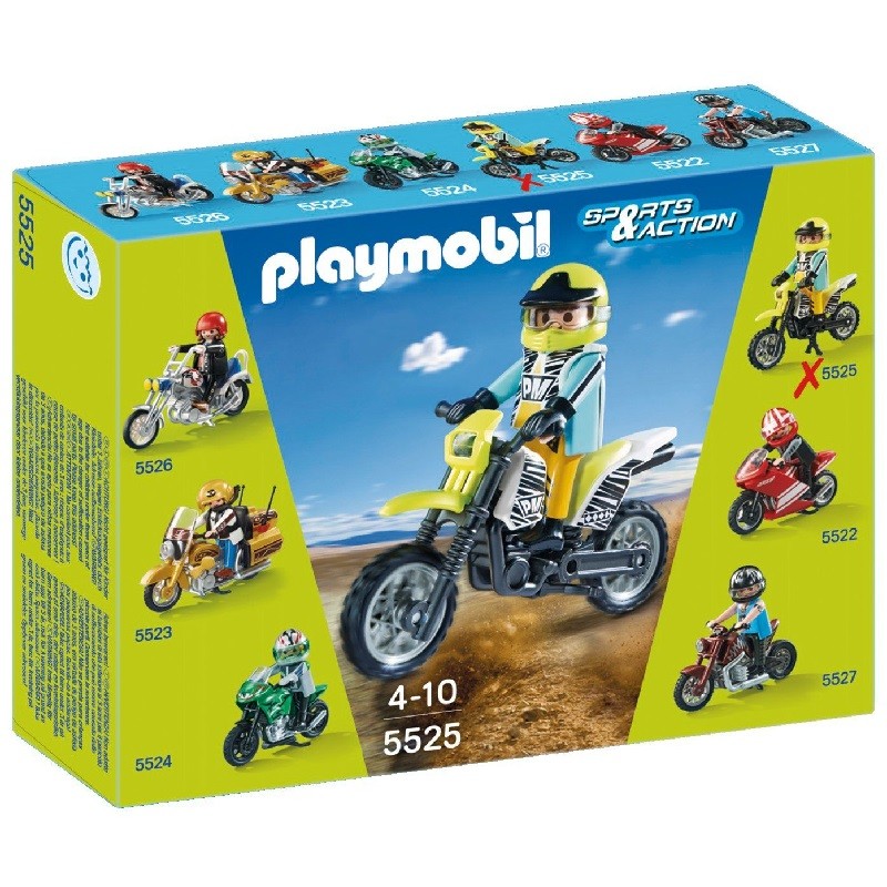 playmobil 5525 - Moto de Motocross