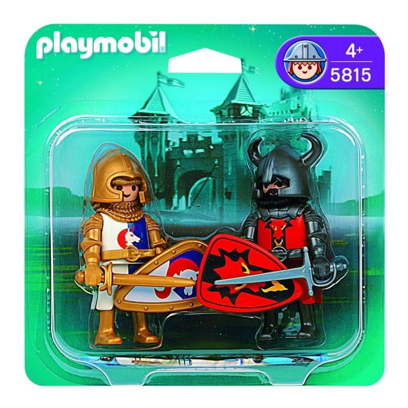 playmobil 5815 - Duo Pack Caballero del Unicornio y Caballero Dragón