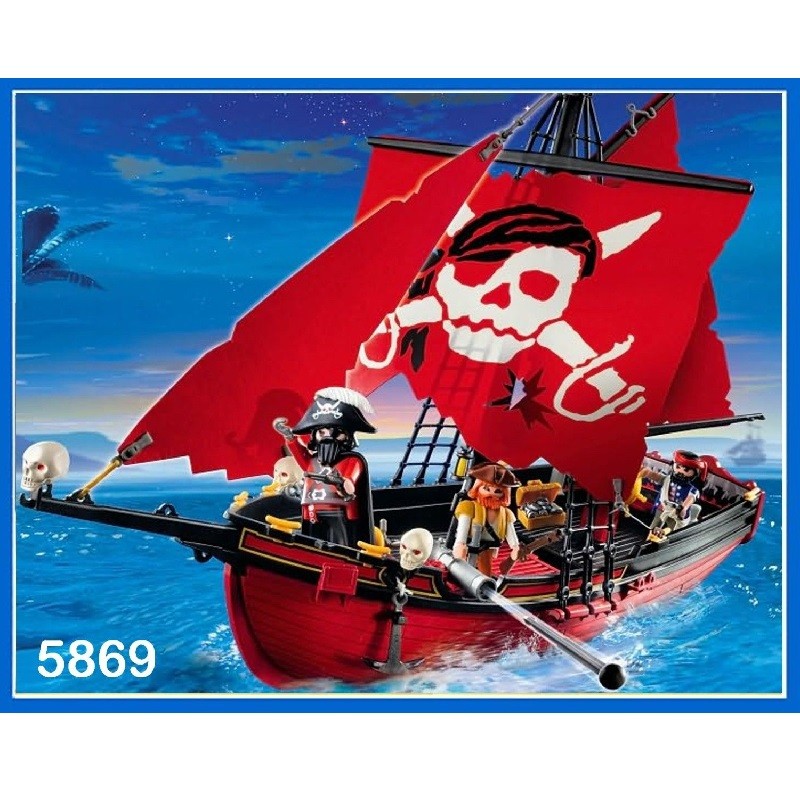 va a decidir Acostumbrarse a delicadeza Playmobil 5869 Barco Corsario Rojo edicion U.S.A.