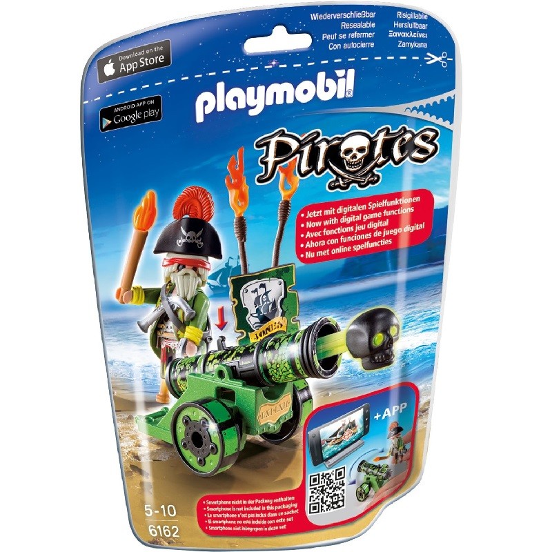 playmobil 6162 - Cañón Interactivo Verde con Capitán Pirata