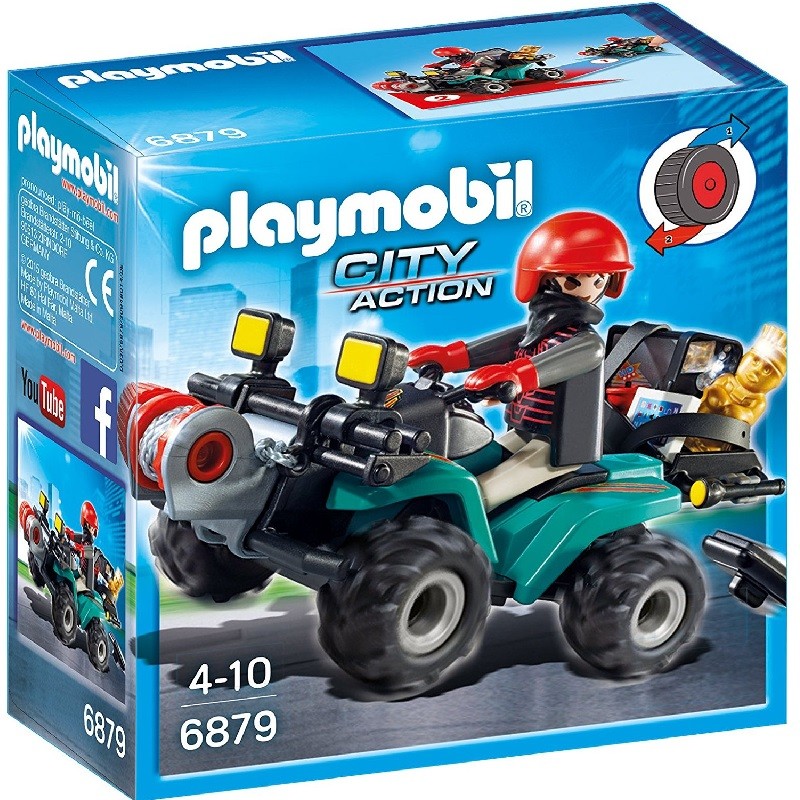 playmobil 6879 - Ladrón con Quad y Botín