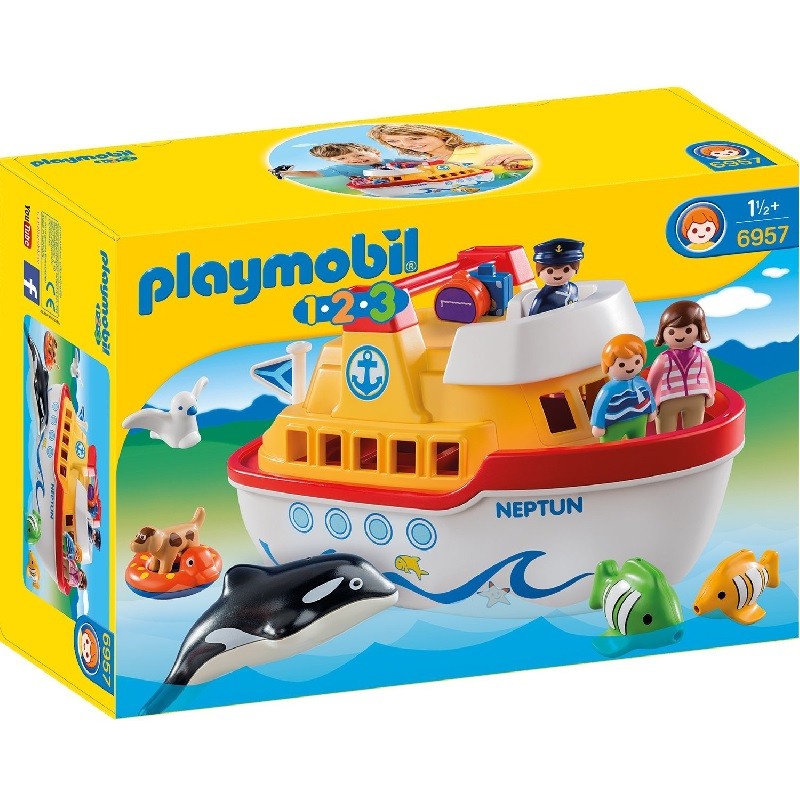 playmobil 6957 - 1.2.3 Barco Maletín 