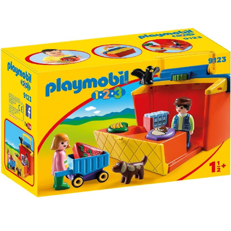 playmobil 9123 - 1.2.3 Mercado Maletín