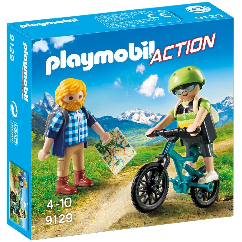 playmobil 9129 - Ciclista y Excursionista