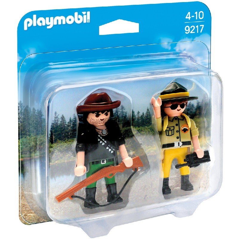 playmobil 9217 - Duo Pack Ranger y Cazador Furtivo