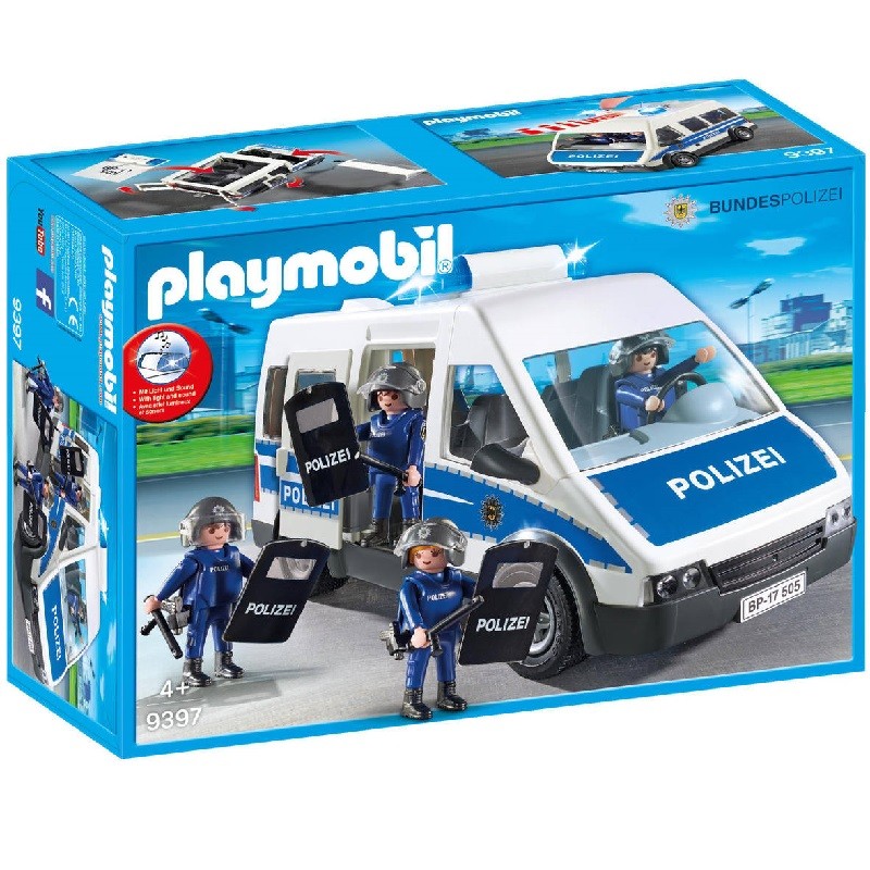 playmobil 9397 - Policia federal furgon con agentes