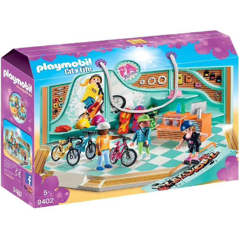 playmobil 9402 - Tienda de Bicicletas y Patines
