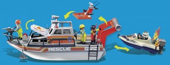 playmobil 70140 - Rescate Marítimo: Operación Lucha contra incendios