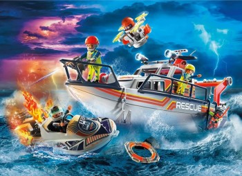 playmobil 70140 - Rescate Marítimo: Operación Lucha contra incendios