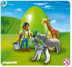 playmobil 4931 - Animales Bebés con Cuidador