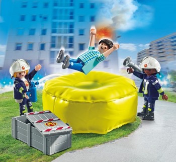 playmobil 71465 - Bomberos con colchoneta