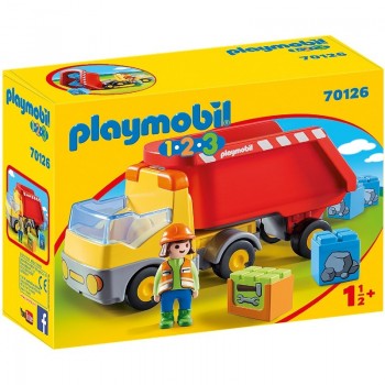 Playmobil 70126 1.2.3 Camión de Basura