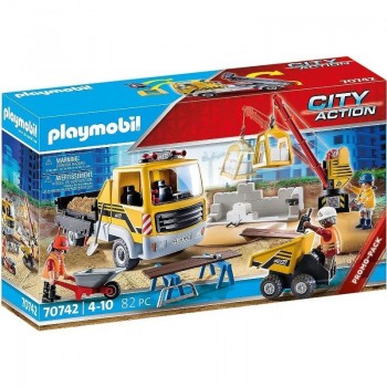 Playmobil 70742 Construcción con Camión Volquete