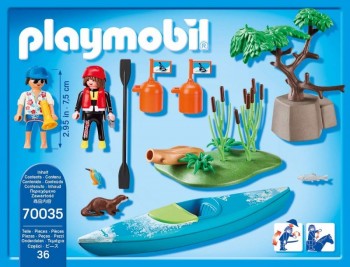 Playmobil 70035 Starter-pack kanu Training nutria martín pescador juncos boyas nuevo