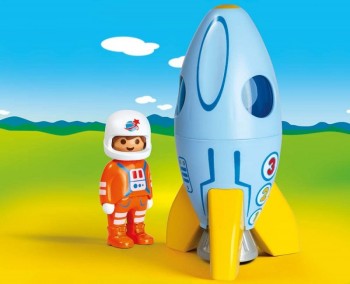 playmobil 70186 - 1.2.3 Astronauta con Cohete