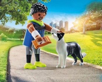 playmobil 71740 - Corredor con Border Collie