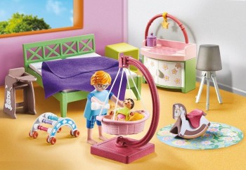 playmobil 71609 - Dormitorio con zona de juegos bebé