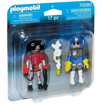 Playmobil 70080 Duo Pack Policía del Espacio y Ladrón
