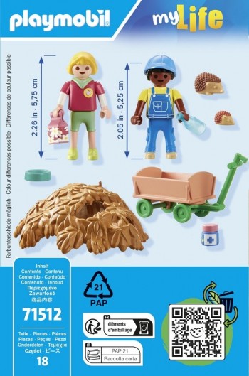 playmobil 71512 - Cuidados de la familia de erizos