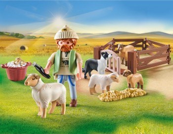 playmobil 71444 - Pastor con rebaño de ovejas