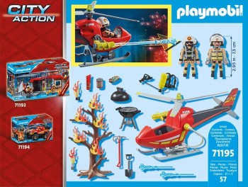 playmobil 71195 - Helicóptero de Bomberos