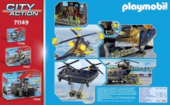 playmobil 71149 - Helicóptero Banana Fuerzas Especiales