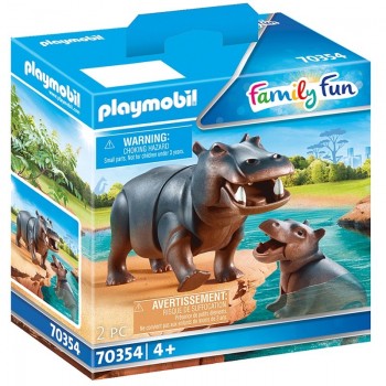 Playmobil 70354 Hipopótamo con bebé