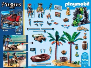 playmobil 70962 - Isla del Tesoro Pirata con esqueleto
