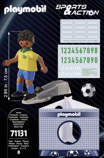 playmobil 71131 - Jugador de Fútbol - Brasil