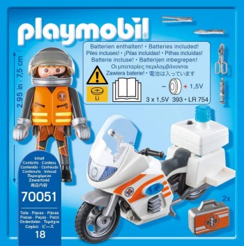 playmobil 70051 - Moto de Emergencias