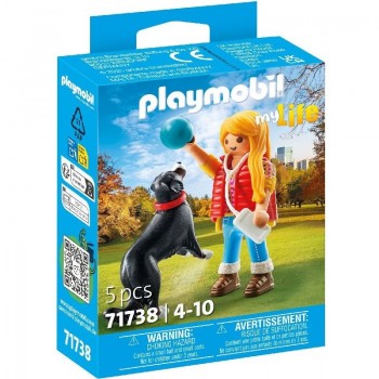 Playmobil 71738 Mujer con perro de montaña