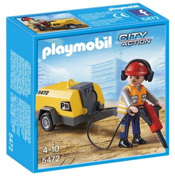 Playmobil 5472 Obrero con Martillo eléctrico