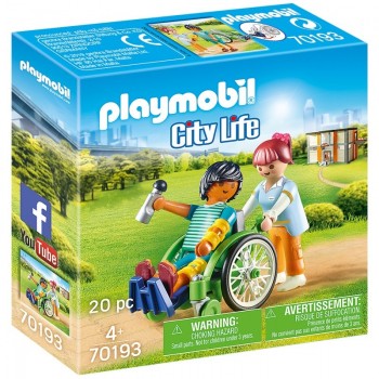 Playmobil 70193 Paciente en Silla de Ruedas